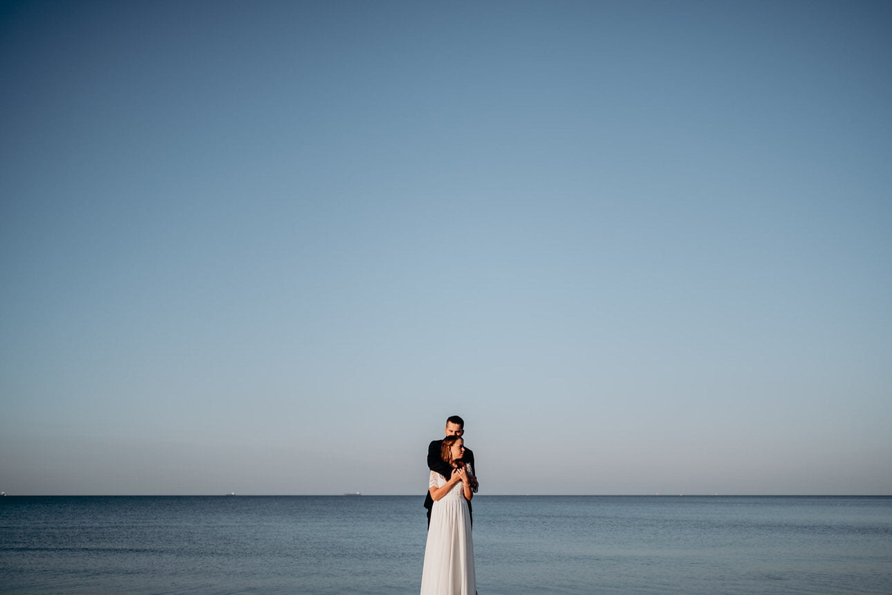 Sesja ślubna nad morzem